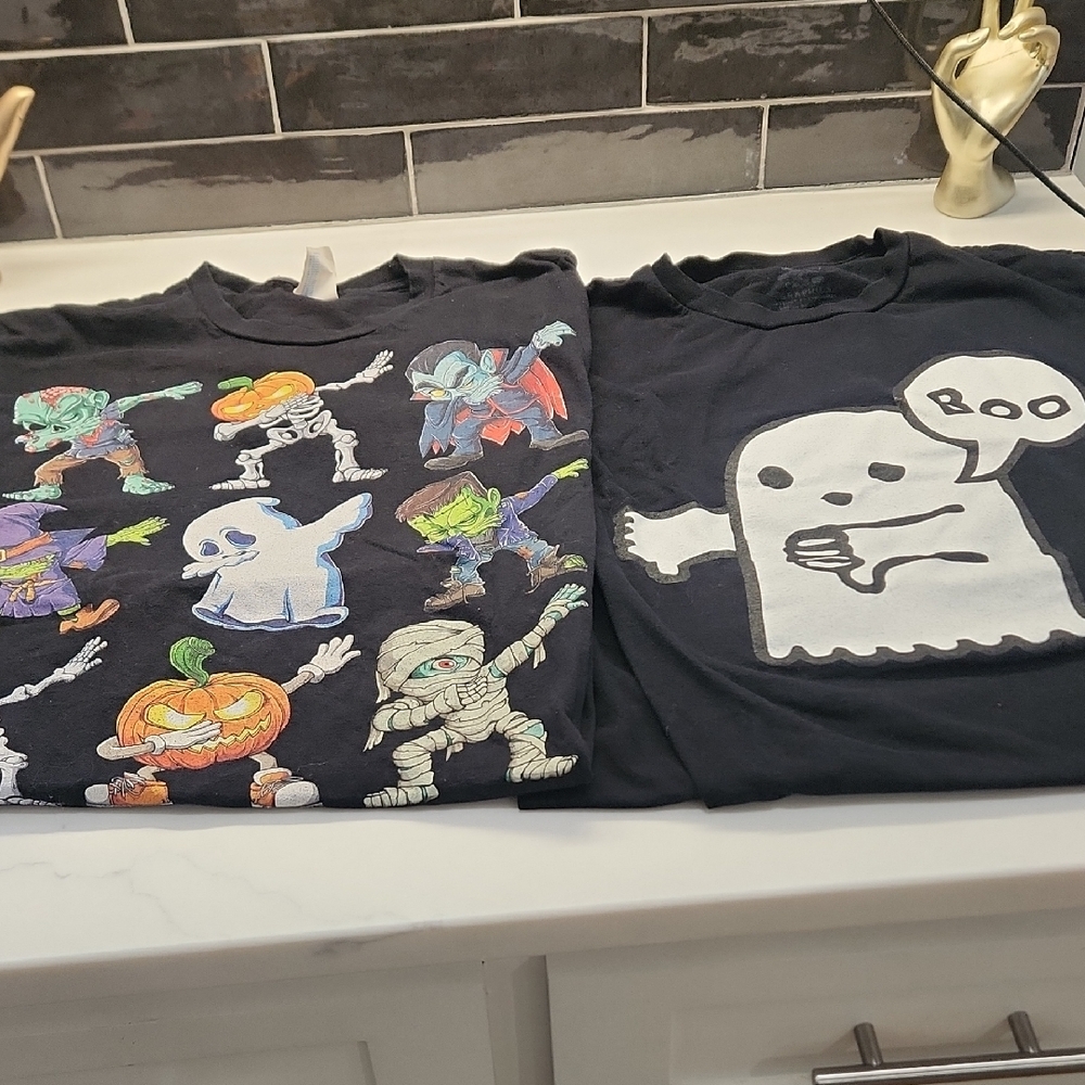 Port and Company Black Halloween Tees